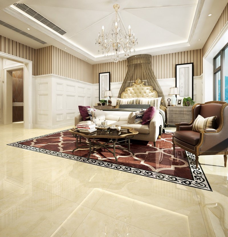 White sand beige Full body full polished glazed porcelain Marble tiles VDLS88350YJ 80X80CM/32x32'