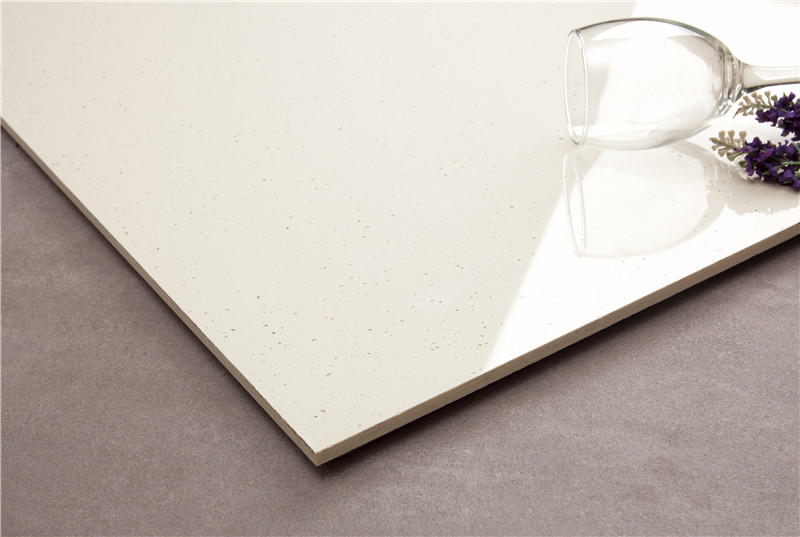 Pure white full body with micro-crystal Spots tiles VDBKL039T 60x60cm/24x24'